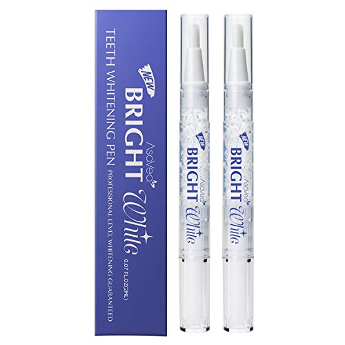 AsaVea Teeth Whitening Pen, 2 pens, More Than 20 Uses, Effective, Painless, No Sensitivity, Travel Friendly, Easy to Use, Beautiful White Smile, Natural Mint Flavor