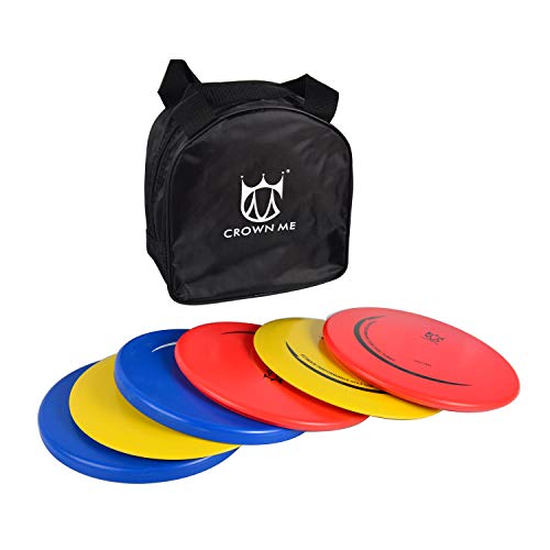 CROWN ME Disc Golf Set with 6 Discs and Starter Disc Golf Bag – Fairway Driver, Mid-Range, Putter Disc