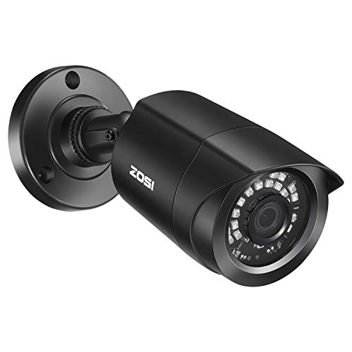 ZOSI 2.0MP HD 1080P Hybrid 4-in-1 TVI/CVI/AHD/CVBS Security Bullet CCTV Cameras,Indoor Outdoor,80ft Night Vision,Compatible for HD-TVI, AHD, CVI, and CVBS/960H Analog Surveillance DVR System(Black)