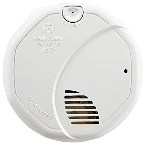 First Alert BRK 3120B Hardwired Smoke Detector with Photoelectric Sensor and Ionized Alarm with Battery Backup