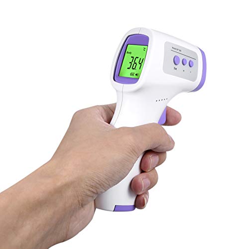 Non-Contact IR Infrared Temperature Measurement Sensor Forehead LED Digital Display Handhold Design Unit Powered Operated Portable for Baby Kids Adults