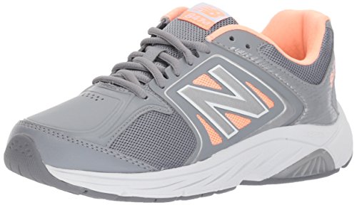 New Balance Women's 847 V3 Walking Shoe, Grey/Pink, 9 W US