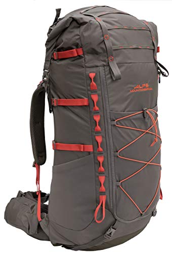 ALPS Mountaineering Nomad Internal Frame Backpack 65L-85L, Clay/Chili