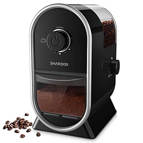 SHARDOR Electric Burr Coffee Grinder Mill 2.0 with 14 Adjustable Grinding, Coffee Grinders with 2-12 Cup, Black