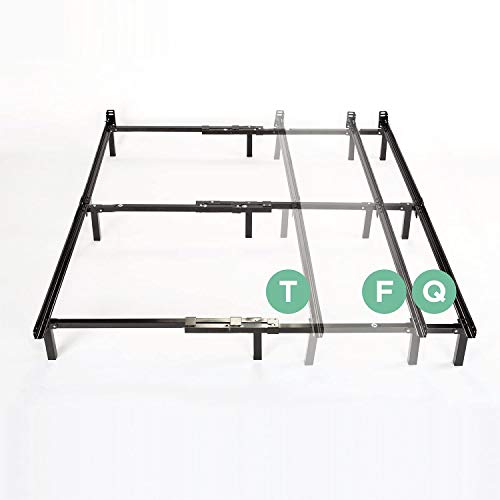 Zinus Michelle Compack Adjustable Steel Bed Frame for Box Spring and Mattress Set, Fits Twin to Queen sizes