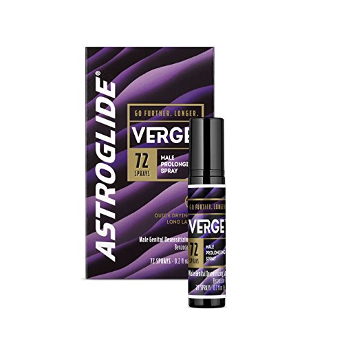 Astroglide Verge Prolonging Delay Spray & Desensitizing Spray for Men, 0.2 fl. oz.