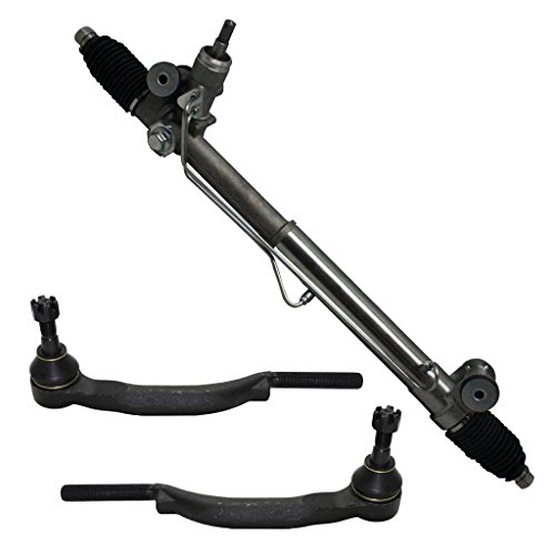 Detroit Axle - Power Steering Rack and Pinion Assembly + 16mm Outer Tie Rod Ends for - 2004-07 Buick Rainier - [2003-09 ChevyTrailblazer] - [2003-09 GMC Envoy]