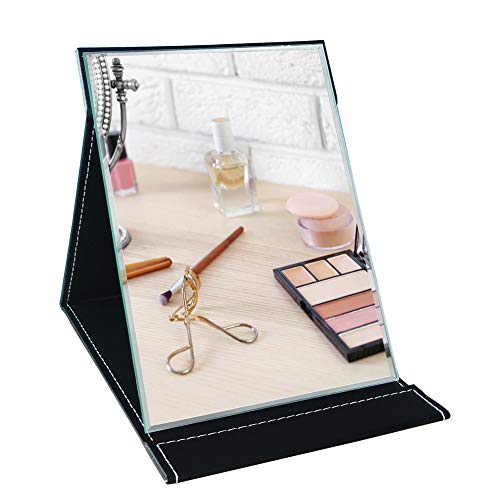 Portable Folding Makeup Mirror with Cosmetic Desktop Standing for Travel, Vanity Table, Room Decor, Beauty Gifts
