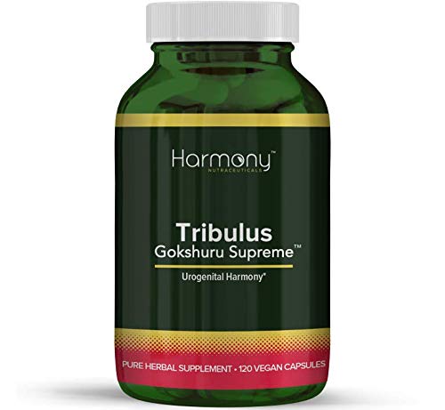 Tribulus Terrestris Natural Testosterone Booster (120 Capsules) Vegan, Gluten-Free Libido, Endurance, Energy, and Muscle Enhancer with Black Pepper Extract for Quick Absorption