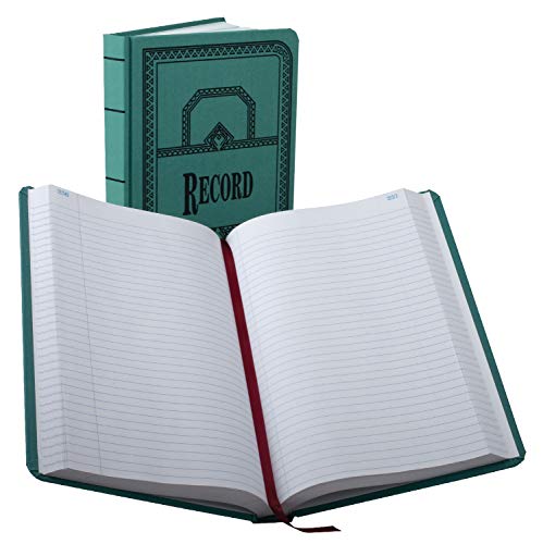 Boorum & Pease 66500R Record/Account Book, Record Rule, Blue, 500 Pages, 12 1/8 x 7 5/8
