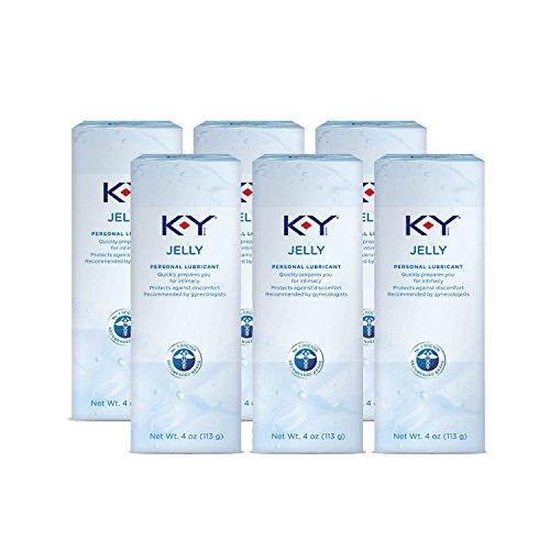 Personal Lubricant, K-Y Jelly Water Based Lube, 4 Ounce (Pack of 6) Personal Lube For Women