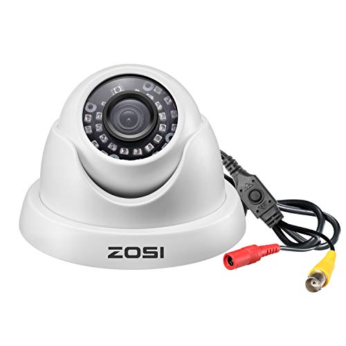 ZOSI 1080p Dome Security Cameras (Hybrid 4-in-1 HD-CVI/TVI/AHD/960H Analog CVBS),2MP Day Night Weatherproof Surveillance CCTV Camera Dome Outdoor/Indoor,Night Vision Up to 80FT