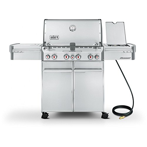 Weber Summit 7270001 S-470 Stainless-Steel 580-Square-Inch 48,800-BTU Natural-Gas Grill