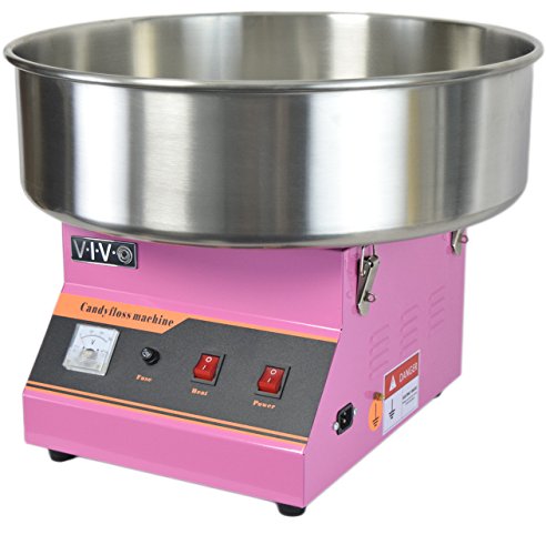 VIVO Pink Electric Commercial Cotton Candy Machine, Candy Floss Maker (CANDY-V001)