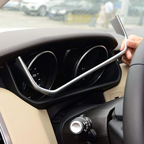 ABS Chrome Plastic Car Dashboard U Shape Decoration Frame Trim Cover Accessories matte silver for Land Rover Range Rover RR Sport 2014-2017