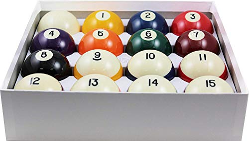 Aramith 2-1/4' Regulation Size Crown Standard Billiard/Pool Balls, Complete 16 Ball Set