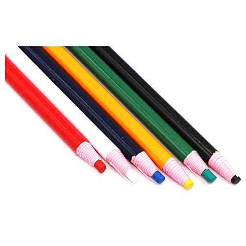 Sewing Mark Chalk Pencil Tailor's Marking and Tracing Tools Free Cutting Chalk Sewing Fabric Pencil (6 pcs)