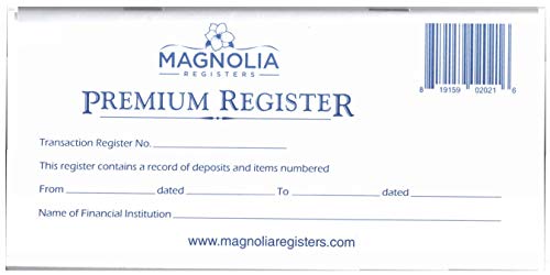 10 Premium 48 Page Transaction Registers - Thicker Paper, More Pages - for Personal Checkbook, 2020-2021-2022