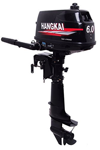 SEA DOG WATER SPORTS Outboard Motor 2 Stroke Inflatable Fishing Boat Engine … (6 HP)