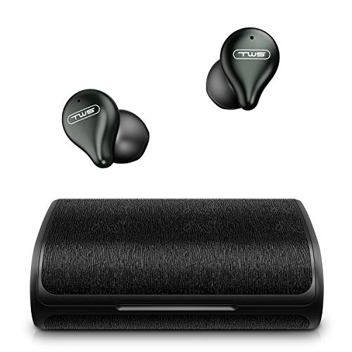 True Wireless Earbuds, Torteco T21 Wireless Headphones with Microphone, Deep Bass Wireless Earphones with 3000mAh Charging Case, Earbuds with Bluetooth 5.0,CVC 8.0,IPX6 Waterproof for Running, Working