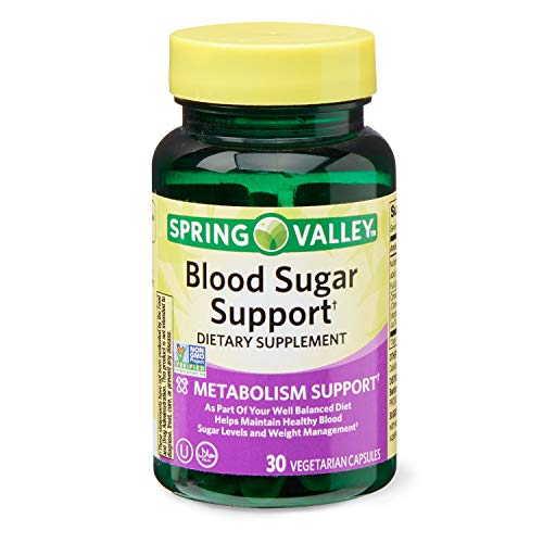 Spring Valley Blood Sugar Support, Metabolism, 30 Vegetarian Capsules