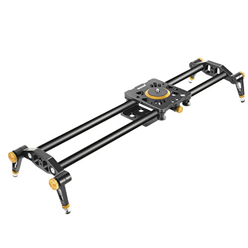 Neewer 31.5 inches/80 centimeters Carbon Fiber Camera Track Slider Video Stabilizer Rail with 6 Bearings for DSLR Camera DV Video Camcorder Film Photography, Load up to 17.5 pounds/8 kilograms