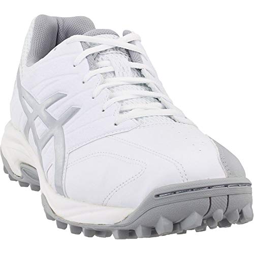 ASICS Women's Lethal MP7 Field Hockey Shoes, Mid White/Grey Ea, Size 10