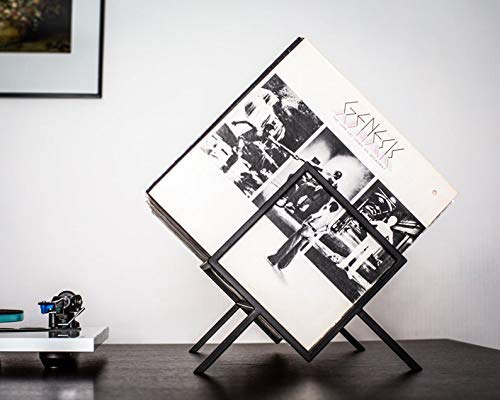 UrbanDigs Vinyl Record Storage & Book Display Stand. This Modern Styled Vinyl Record Holder/Rack is not only Perfect for Your Precious LP Record Storage but Also for Your Favorite Books.