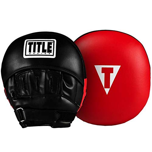 Title Boxing 'Double-Stuff Jumbo Punch Mitts, Black/Red