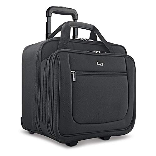 Solo New York Bryant Rolling Laptop Bag, Black, 14' x 16.8' x 5'