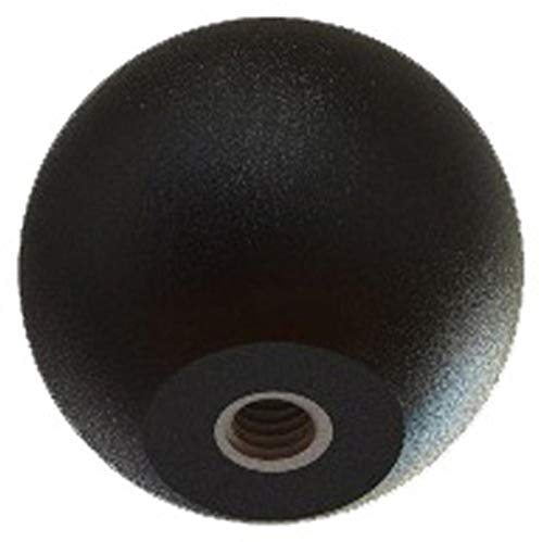 Innovative Components AN6C-B221 1.25' Ball knob 3/8-16 steel zinc insert black pp (Pack of 10)