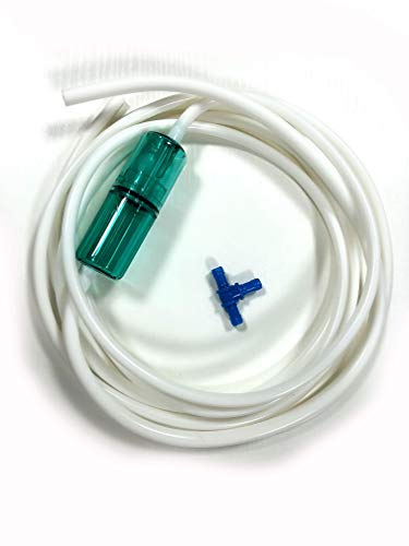 DEDAKJ Tubing and 3-Way T & Straight Tube Connector Accessories for Two People Using Simultaneously, 10ft 1 Pack