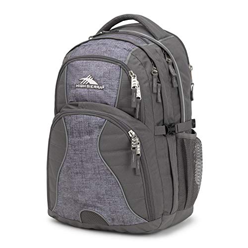 High Sierra Swerve Laptop Backpack, Slate/Woolly Weave, 19 x 13 x 7.75-Inch