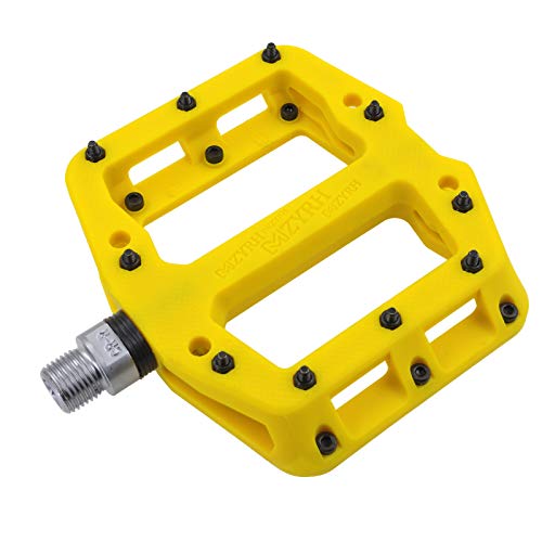 MZYRH MTB Pedals Mountain Bike Pedals Lightweight Nylon 3 Bearing Non-Slip Fiber Bicycle Platform Pedals for BMX MTB 9/16'