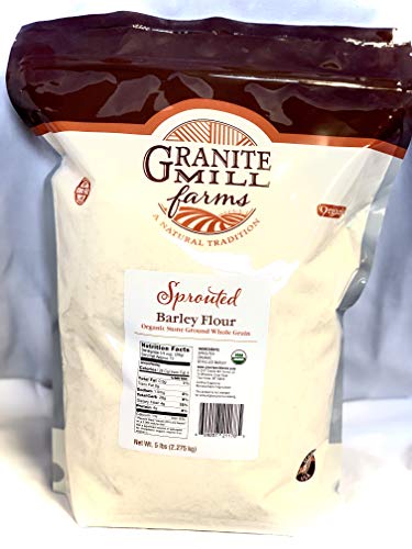 Stone Ground Sprouted Organic Barley Flour, 5 lb