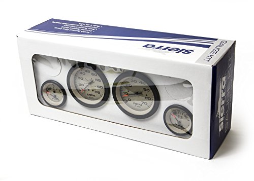 Sierra International 65481P Sahara 4-Gauge Set Includes Speedometer Tachometer Voltmeter & Fuel Gauges