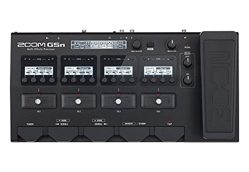 Zoom G5n Guitar Multi-Effects Processor with Expression Pedal, with 100+ Built in Effects, Amp Modeling, Stereo Effects, Looper, Rhythm Section, Tuner, Audio Interface for Direct Recording to Computer