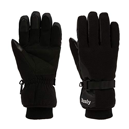 Koxly Winter Gloves Waterproof Windproof 3M Insulated Gloves 3 Fingers Dual-layer Touchscreen Gloves for Men and Women