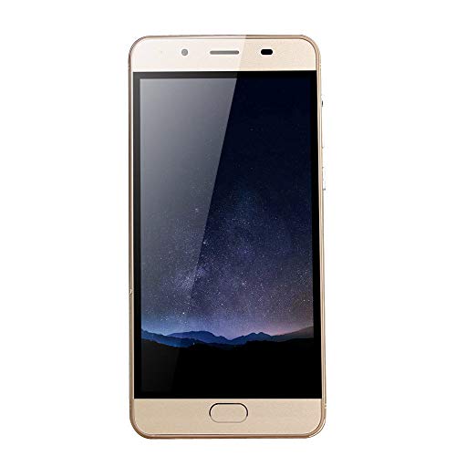 Unlocked Smartphone,2019 New5.0' Ultrathin Android5.1 Quad-Core 512MB+512MB GSM WiFi Dual SIM Dual with Camera Mobile Phone Cell Phone (Gold)