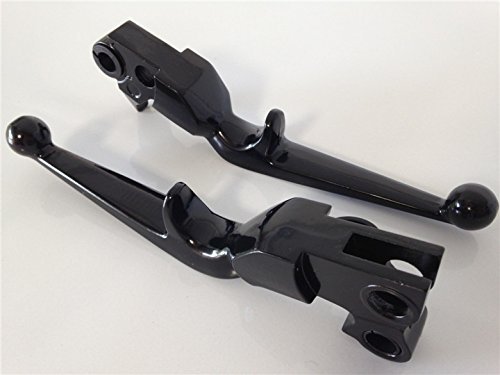 HTTMT MT241-021- New Black Brake Clutch Lever Compatible with Harley Custom Flhr Road King Ultra And Touring