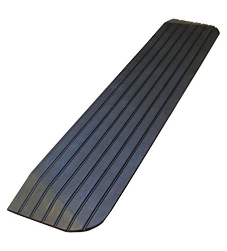 RK Safety RK-RTR01 1' Rise Solid Rubber Power Wheelchair Scooter Threshold Ramp (1 Pc)