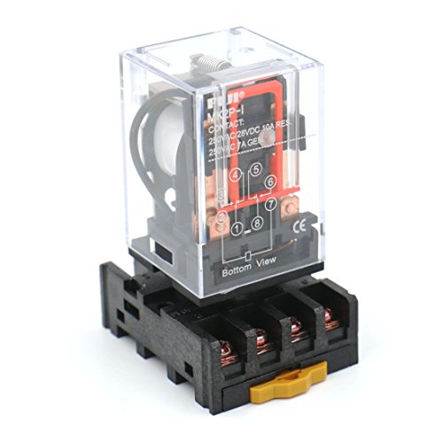 Baomain Power Relay MK2P-I AC 110V Coil DPDT 8 Pin with Plug-in Terminal Socket
