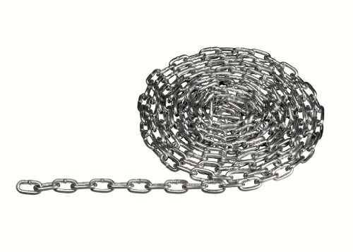 Galvanized Steel Tie Back Chain for Wheel Chock, 20' Length, 3/16' Chain Size