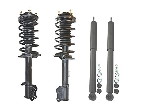 DTA 70032A Full Set 2 Front Complete Struts with Springs and Mounts + 2 Rear Shocks 4-pc Set Compatible with 2008-2011 Tribute & Mariner, 2008-2012 Escape