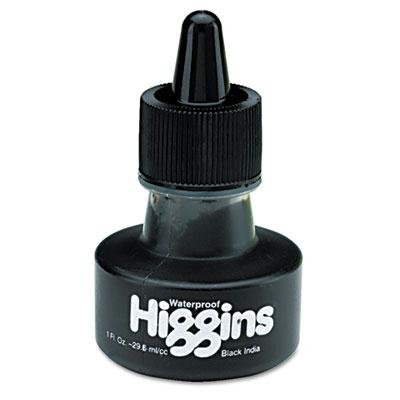 8 Pack - Higgins Waterproof India Ink For Art/Technical Pens Black 1 Oz Bottle 'Product Category: Writing & Correction Supplies/Pens & Refills'