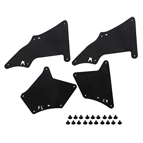Splash Shield with Clips Fender Liner Guard Apron Seal Flaps Compatible with 03-19 Toyota 4Runner FJ Cruiser Lexus GX460,GX470 4PCS