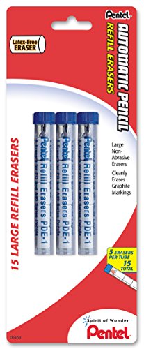 Refill Eraser for AL, Ax and PD Series Pencils 5 Pcs/Tube, 3-PK