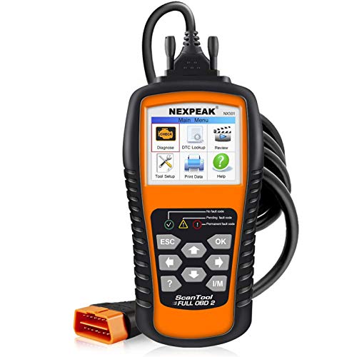 NEXPEAK OBD2 Scanner NX501 Enhanced OBD II Auto Code Reader Car Diagnostic Scan Tool Vehicle Check Engine Light Analyzer