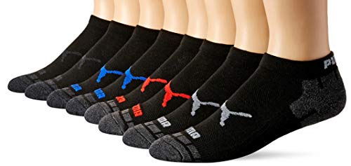 Puma Men's 8 Pack Low Cut Socks, black, 10-13