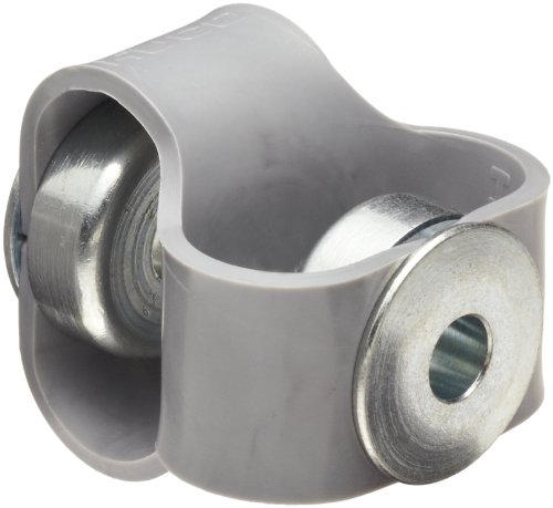 Huco 047.10.2222.Z Size 10 Flex-P Double Loop Elastomer Coupling, Hytrel with Steel Hubs, Inch, 0.236' Bore A, 0.236' Bore B, 0.39' OD, 1.06' Length, 8.319 in-lbs Max Torque